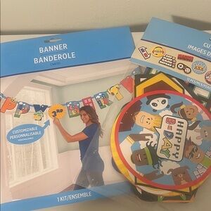 Vibrant Customizable Birthday Banner Kit